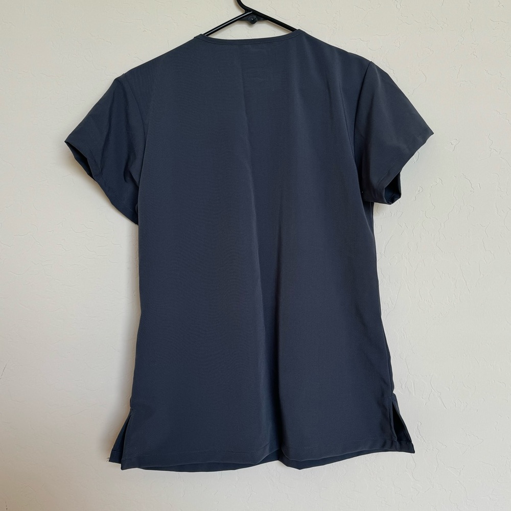 NWOT AVE womens dark charcoal scrub set - Picture 3 of 8